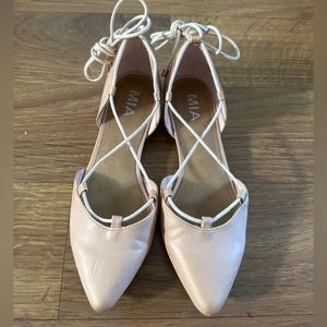 MIA Slip On Blush Strap Shoe Size 6.5